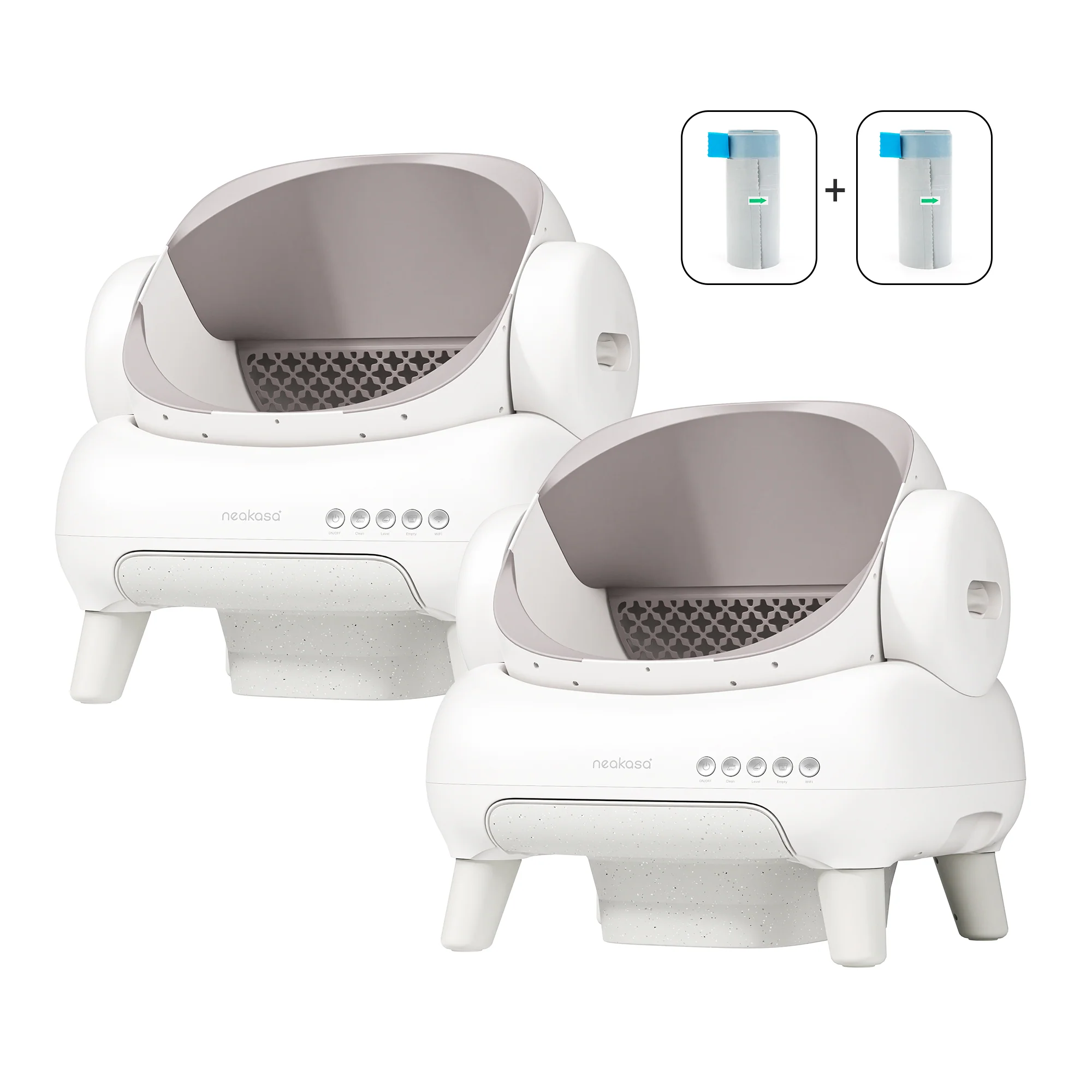Neakasa M1 Lite Self-Cleaning Cat Litter Box 2-Pack Bundle