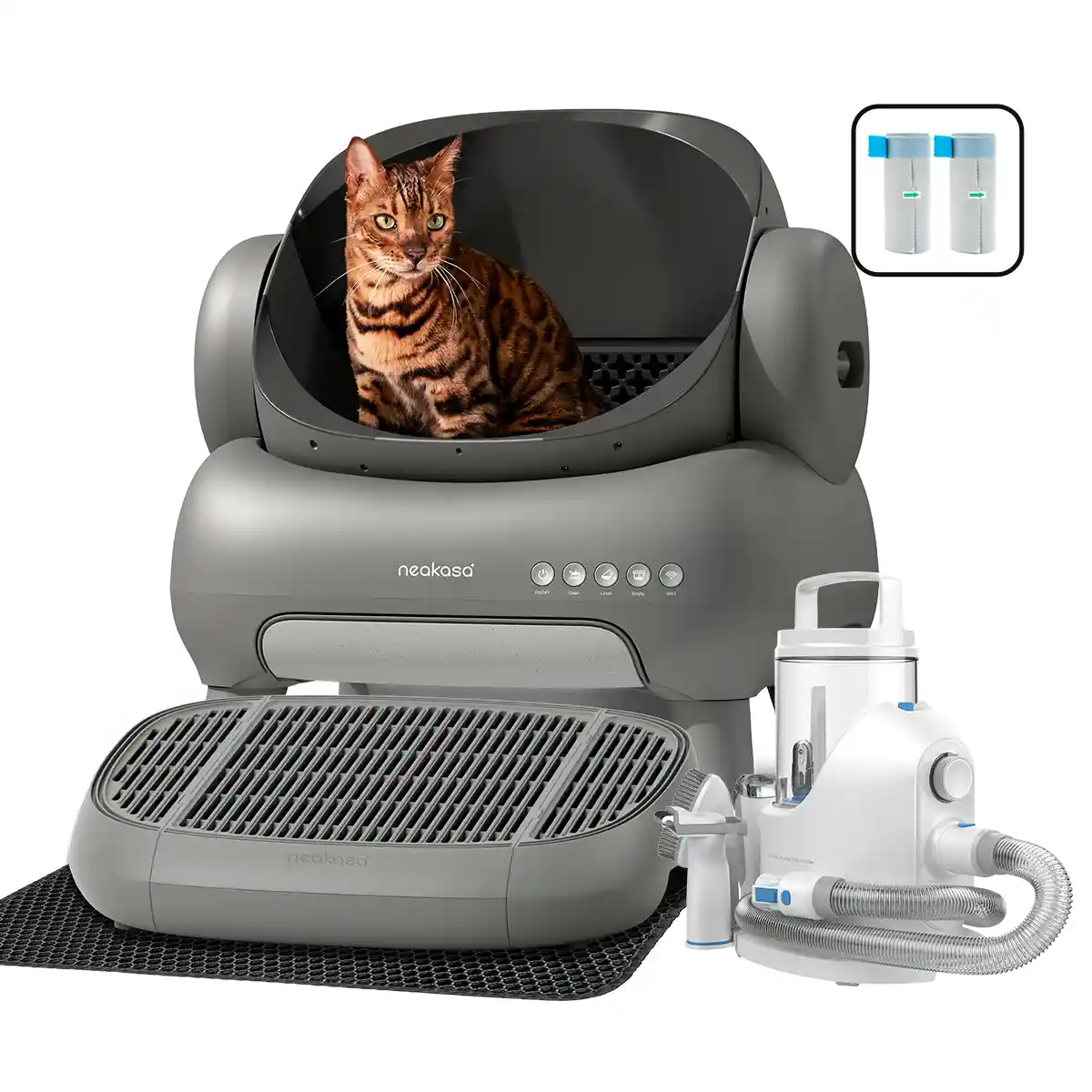 Neakasa M1 Plus Self-Cleaning Cat Litter Box & P2 Grooming Kit Bundle