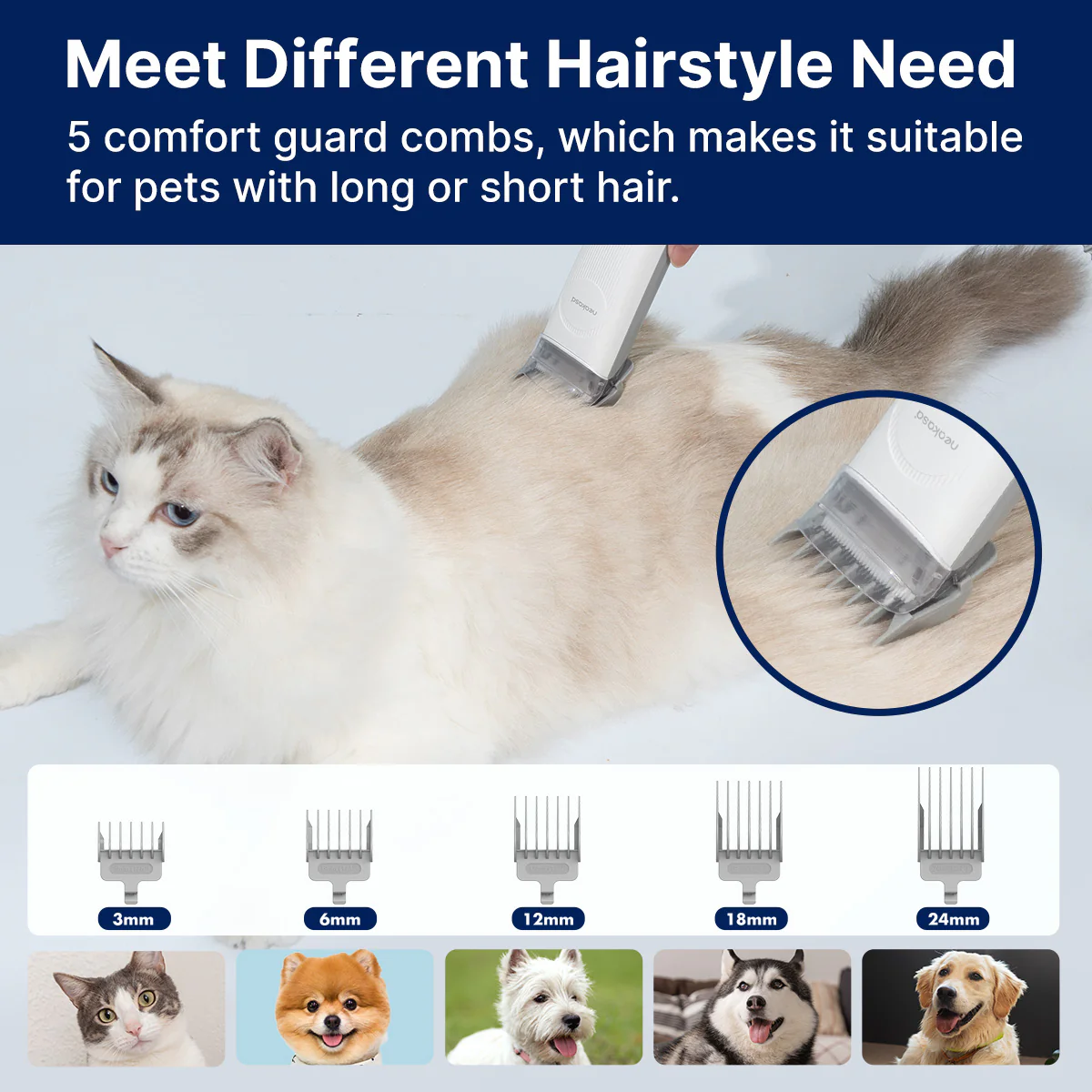 Neakasa P2 Pro 5-in-1 Pet Grooming Vacuum Kit - Image 9