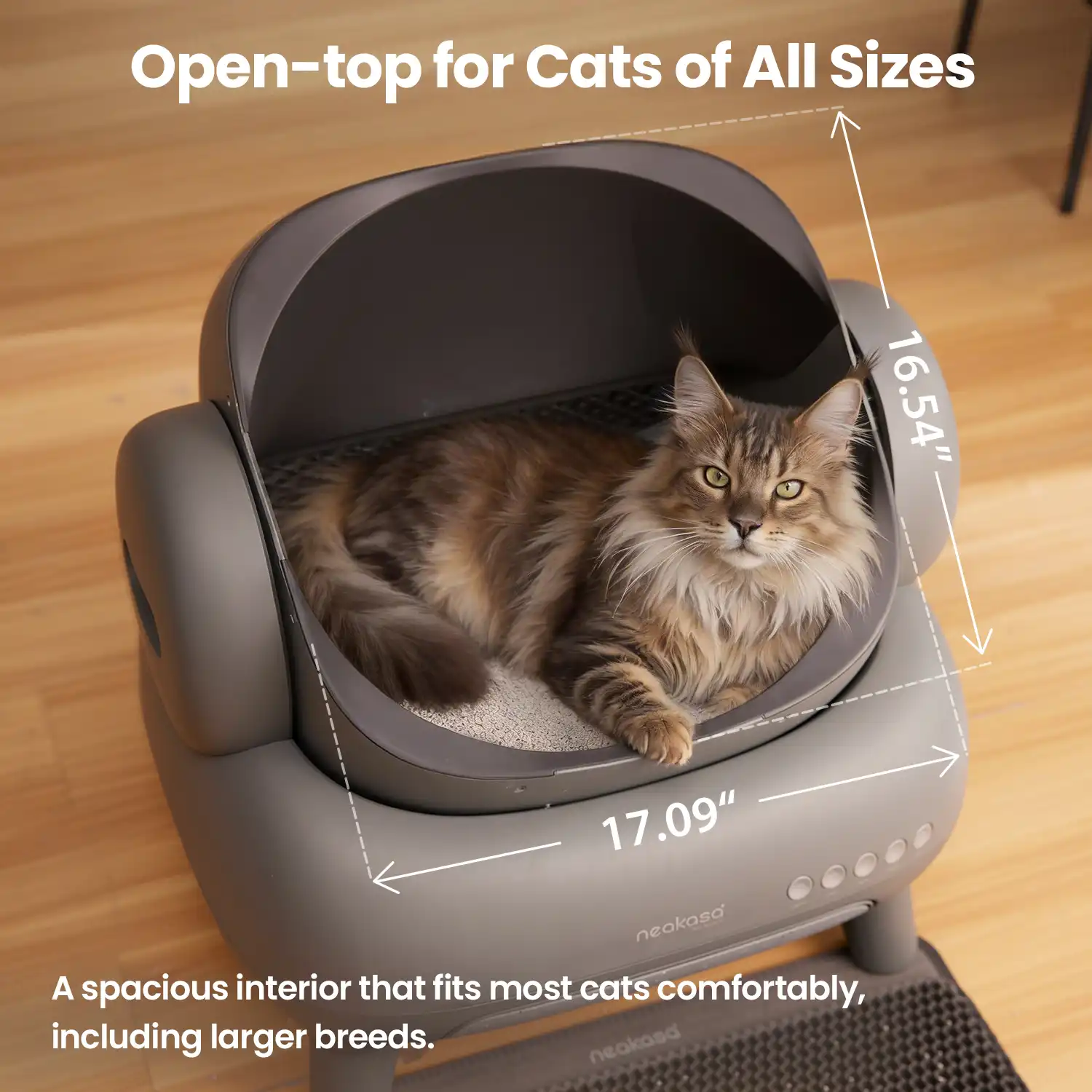 Neakasa M1 Plus Open Top Self-Cleaning Cat Litter Box - Image 4