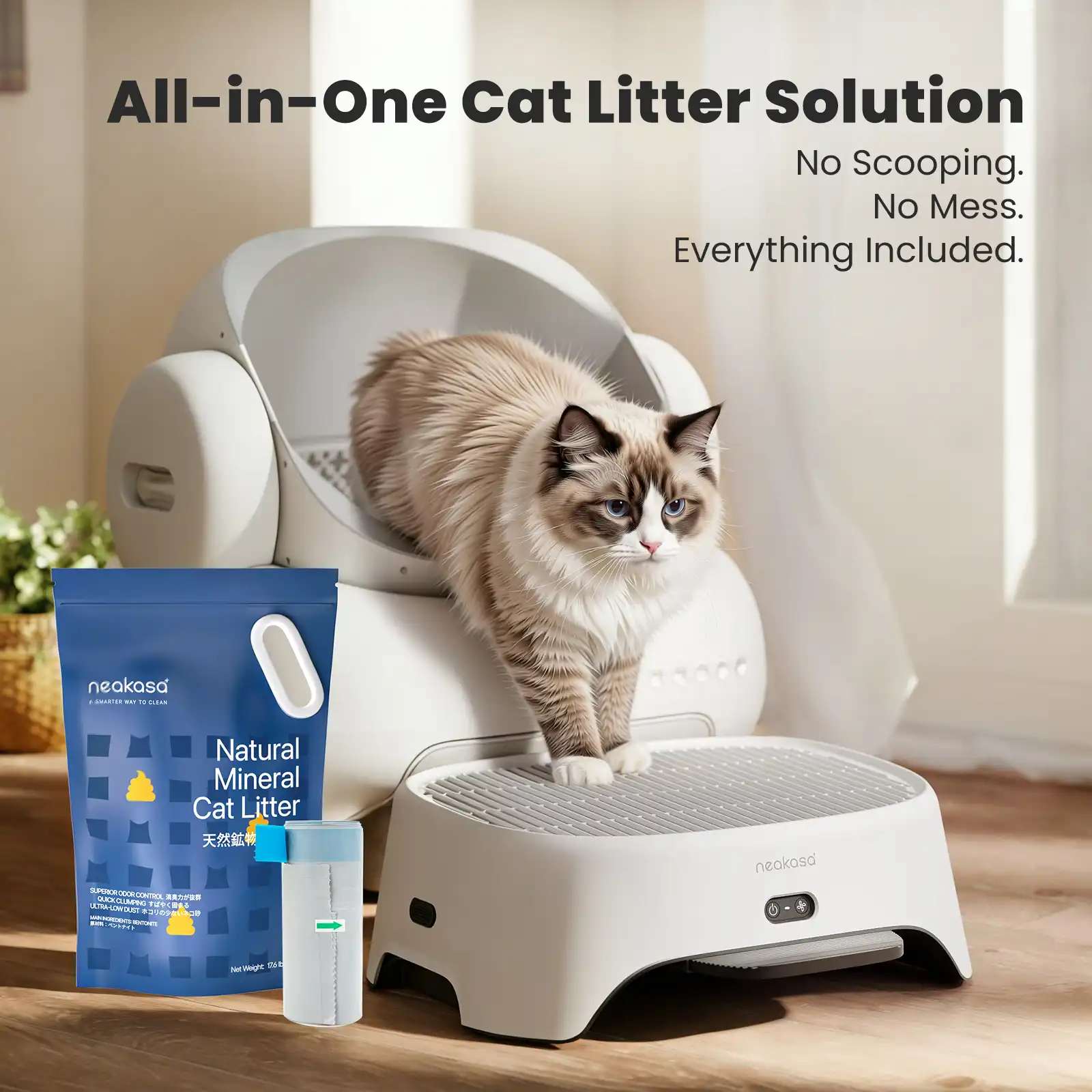Neakasa M1 Plus & M1 Lite Self-Cleaning Cat Litter Box Ultimate Bundle - Image 3