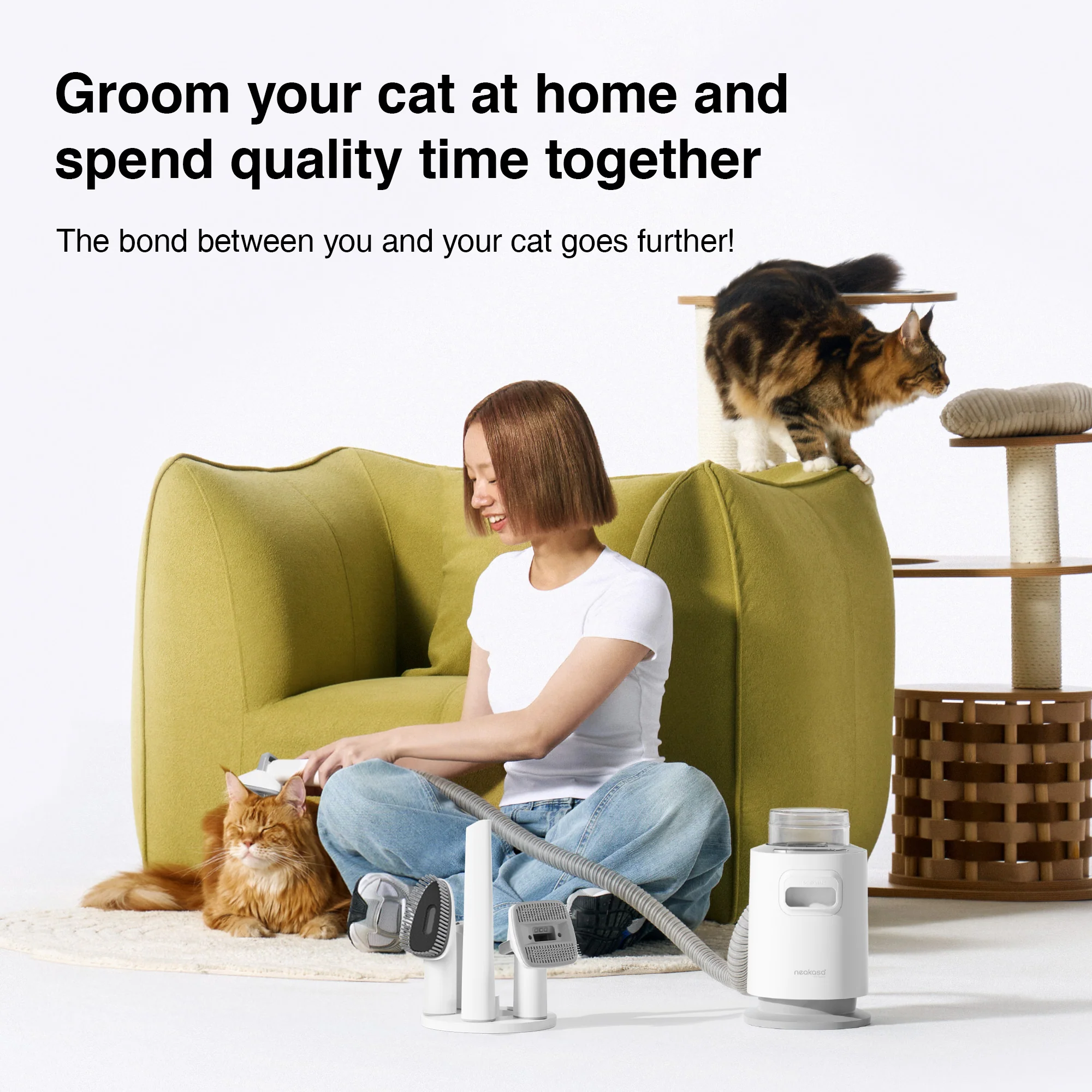 Neakasa P0 Lite 4-in-1 Pet Grooming Vacuum Kit - Image 11
