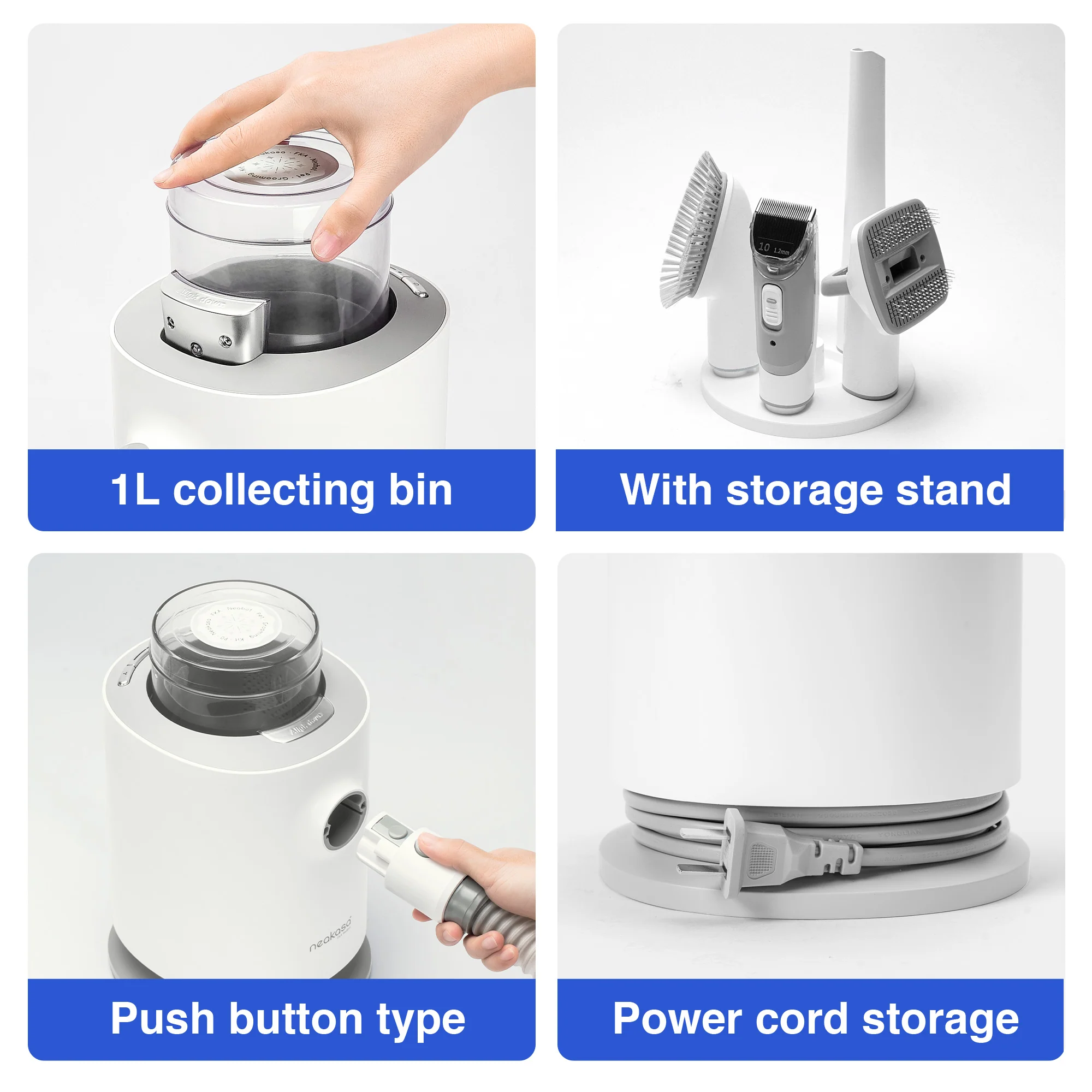 Neakasa P0 Lite 4-in-1 Pet Grooming Vacuum Kit - Image 12