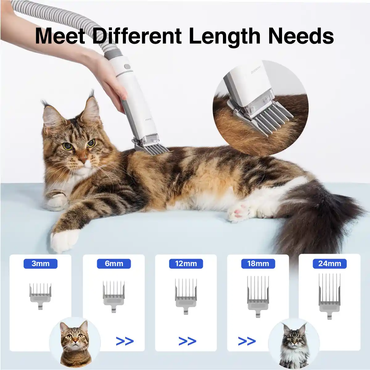 Neakasa P0 Lite 4-in-1 Pet Grooming Vacuum Kit - Image 6