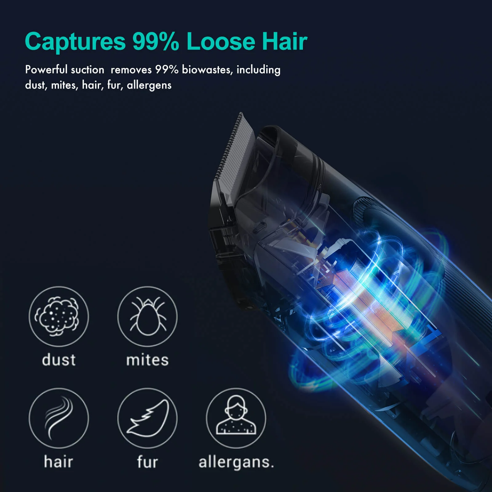 Neakasa P1 Pro 5-in-1 Pet Grooming Vacuum Kit - Image 8