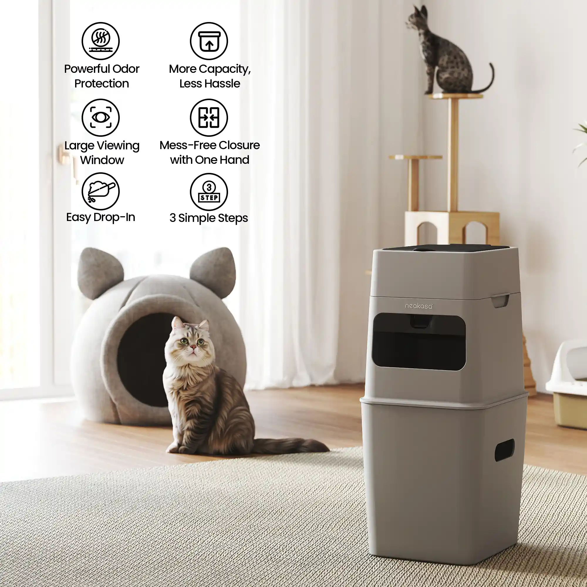 Neakasa PooGuard Pet Waste Disposal Bin - Image 2
